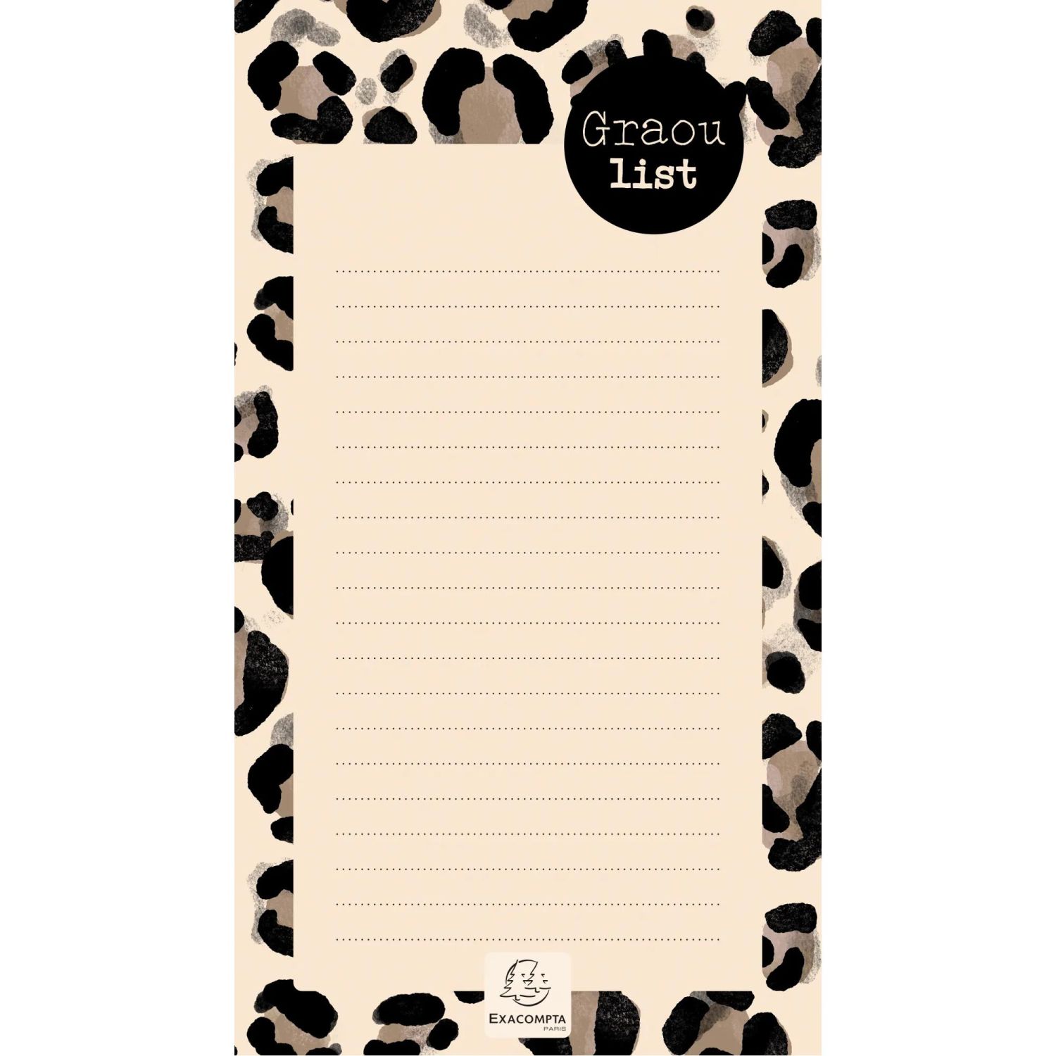 To do list Roar Foncé 10 x 18 cm