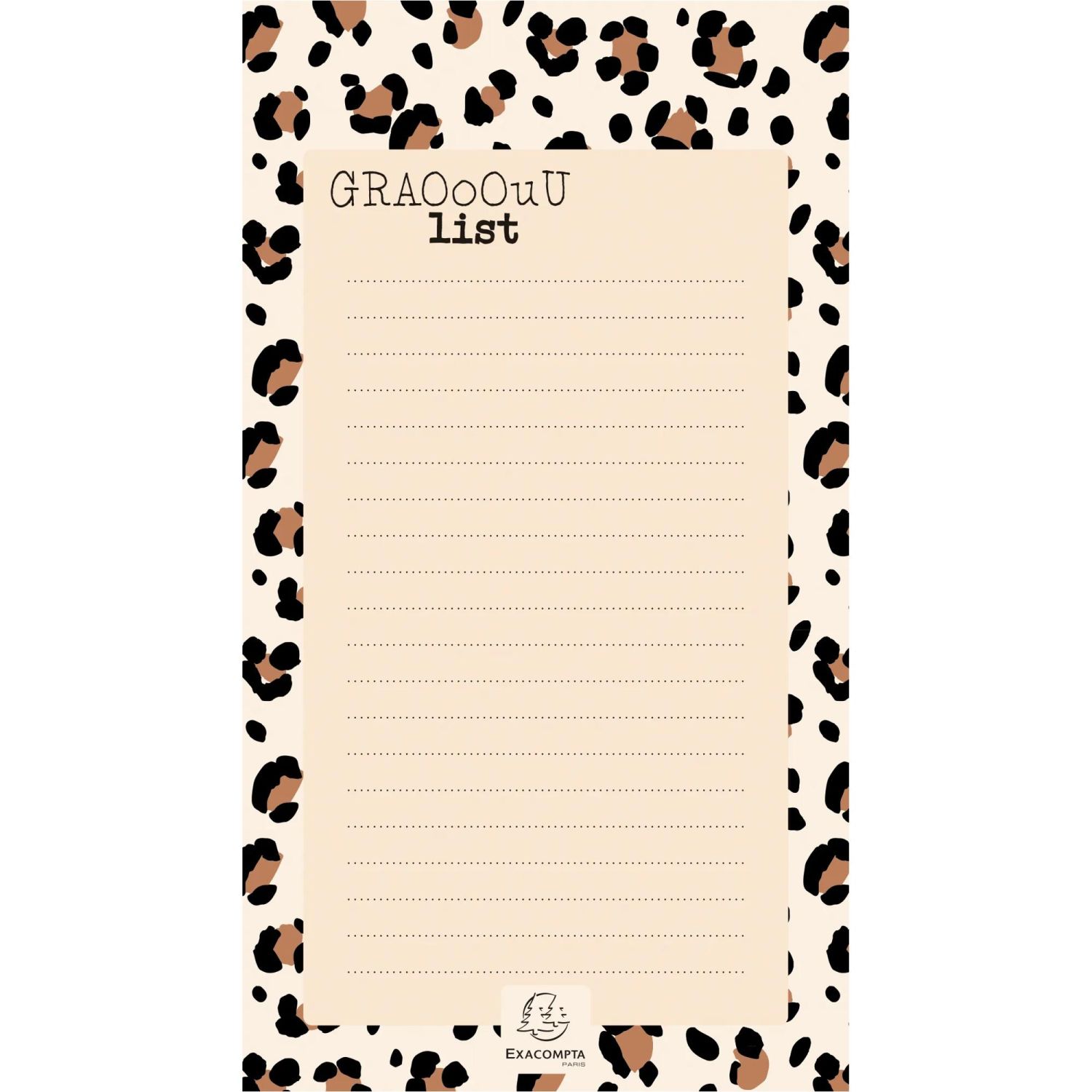 To do list Roar Clair 10 x 18 cm
