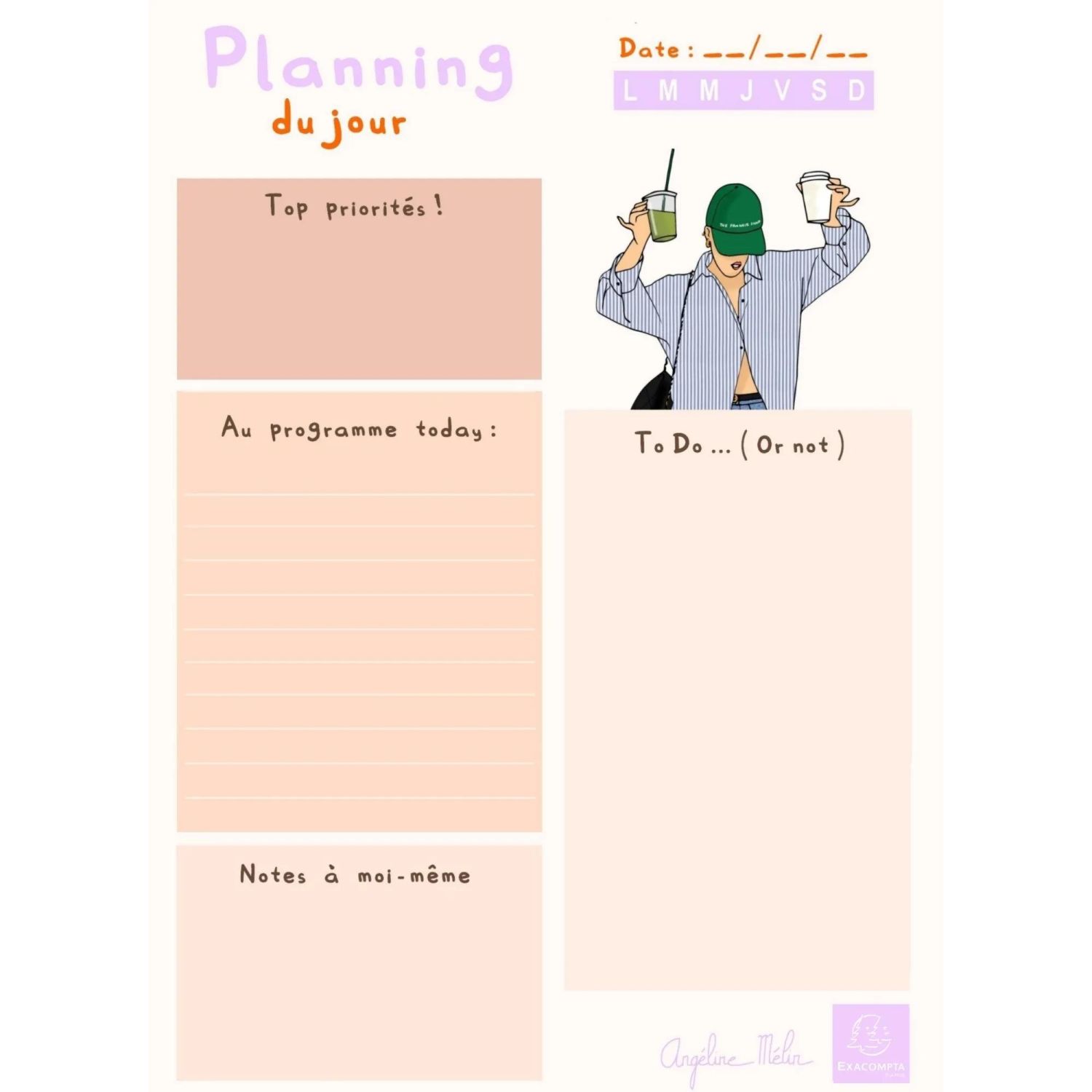 Daily Planner A5 Angéline Melin 