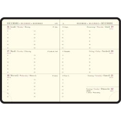 Recharge Agenda de poche La Semaine Planifiée 13 9 x 13 cm Semainier Janvier à Décembre 2027