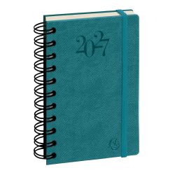 Agenda de poche Journal 15S Quadrillé Swan spiralé 9 x 14,6 cm Janvier à Décembre 2027