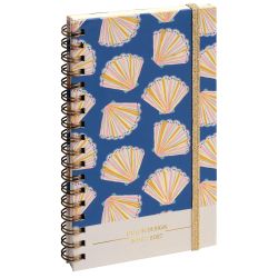 Agenda de poche SAS 16S Color Design 9 x 16 cm Semainier Septembre 2026 à Août 2027-Coquillage