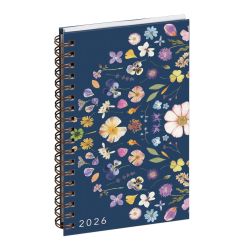 Agenda de poche Eurotime 16S spiralé Chemin des Marettes intérieur recyclé 9 x 16 cm Semainier Janvier à décembre 2026