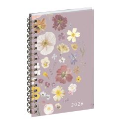 Agenda de poche Eurotime 16S spiralé Chemin des Marettes intérieur recyclé 9 x 16 cm Semainier Janvier à décembre 2026