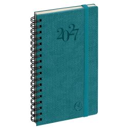 Agenda de poche Eurotime 16S spiralé Swan 9 x 16 cm Janvier à Décembre 2027