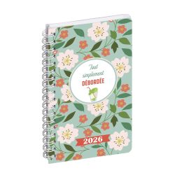 Agenda de poche Lady 16S spiralé Dodo & Cath 9 x 16 cm Semainier janvier à décembre 2026