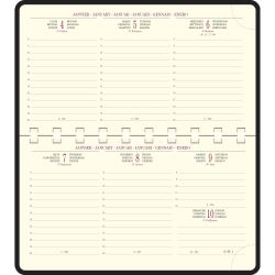 Recharge Agenda de poche Temporel 16S spiralé 9 x 16 cm Semainier Janvier à Décembre 2027