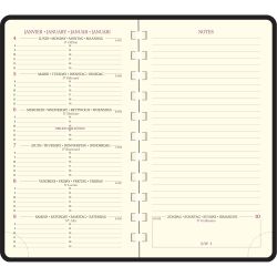 Recharge Agenda de poche Espace 16S spiralé 9 x 16 cm Semainier Janvier à Décembre 2026