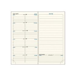 Recharge semainier SAS 17 9 x 17.5 cm Septembre 2025 à Août 2026