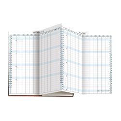Recharge Agenda de poche Exaplan 17 accordéon 8 x 17,5 cm Planning mensuel Janvier à Décembre 2027