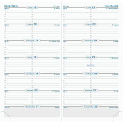 Recharge Semainier SL 17 9x17,5 cm Quinzainier Janvier à Décembre 2026