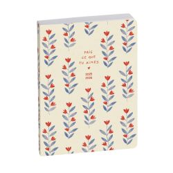 Agenda Forum Julie Adore Fais ce que tu aimes 12 x 17 cm Journalier Août 2025 à Juillet 2026