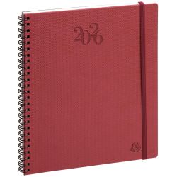 Agenda de bureau Eurotime 18S spiralé Swan 15 x 17 cm Semainier Janvier à décembre 2026