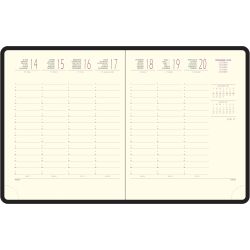 Recharge pour agenda de bureau Eurotime 18 15 x 17 cm Semainier Janvier à Décembre 2027