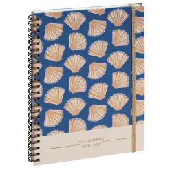 Agenda de bureau SAS 20 Lady Color Design 15 x 21 cm Semainier Septembre 2026 à Août 2027-Coquillage