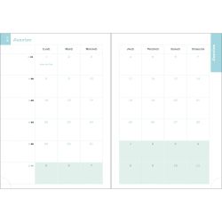Recharge pour agenda de bureau Lady 20 21 x 15 cm Semainier Janvier à Décembre 2026