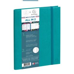 Agenda de bureau All in 2 EasySlim 21 Mini Labo 15 x 21 cm Mensuel Janvier 2027 à Janvier 2028 - 13 mois
