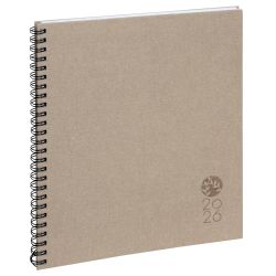 Agenda de bureau Eurotime 22S spiralé Forever 22,5 x 18,5 cm Semainier Janvier à décembre 2026