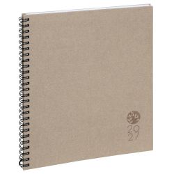 Agenda de bureau Eurotime 22S spiralé Forever 22,5 x 18,5 cm Semainier Janvier à Décembre 2027