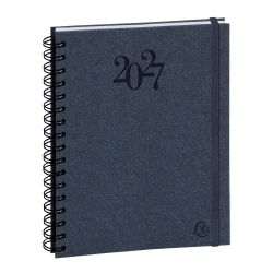 Agenda de bureau Journée planifiée 22S spiralé Carte Napura 18,5 x 22,5 cm Journalier Janvier à Décembre 2027