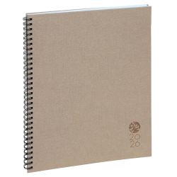 Agenda de bureau Eurotime 27S spiralé Forever 21 x 27 cm Semainier Janvier à décembre 2026