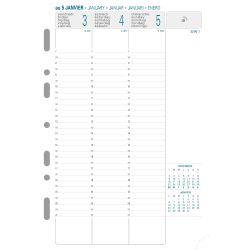 Recharge Exatime 21 14.2 x 21 cm Semainier Septembre 2025 Décembre 2026- 16 mois