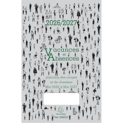 Planning des congés - Vacances et absences de Mai 2026 à Mai 2027