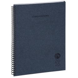 Agenda de bureau Consultations 29S spiralé Forever recyclé 29,7 x 21 cm Semainier Janvier à décembre 2026