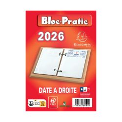 Bloc-pratic date à droite 8,2 x 12 cm - 2026