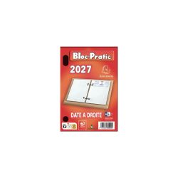 Bloc-pratic date à droite 8,2 x 12 cm - 2027