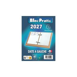 Bloc-pratic date à gauche 8,2 x 12 cm - 2027