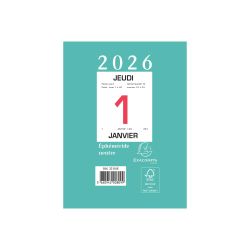 Bloc éphéméride neutre sans support 9,8 x 13,4 cm - 2026