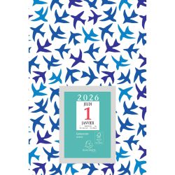 Bloc éphéméride neutre Papier sur support plaque imprimée 14,5 x 21,5 cm 2026