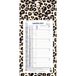 Calendrier mensuel URBAN avec feuillets détachables 13 x 23 cm sur support plaque imprimée 16 x 33 cm 2027 ROAR