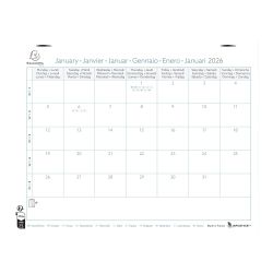 Calendrier Bloc mensuel avec feuillets détachables 18 x 24 cm sans support 2026