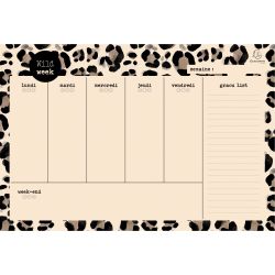 Hebdo Planner Roar Foncé 26,5 x 18 cm