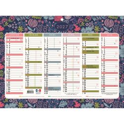 Calendrier Mini Labo avec décor recto-verso 29,5 x 22 cm Semestriel 2027