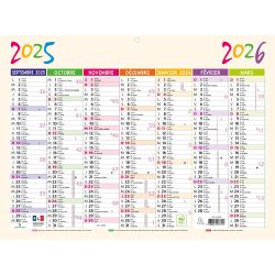 Calendrier Pep's 29,5 x 22 cm Septembre 2025 à Septembre 2026