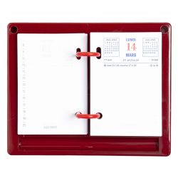 Socle en plastique bordeaux pour Bloc-pratic