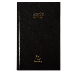Agenda de bureau Carré Euro et cents 13,5 x 21 Journalier Janvier à décembre 2026