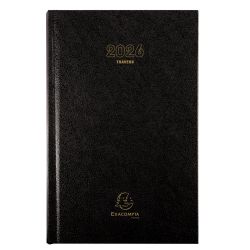 Agenda de bureau Carré Travers 13,5 x 21 cm Journalier Janvier à décembre 2026