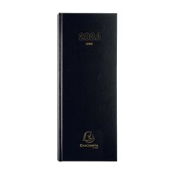 Agenda de bureau Long Euro et cents 13,5 x 32,1 cm Journalier Janvier à décembre 2026