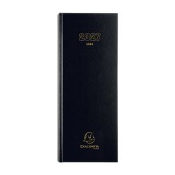 Agenda de bureau Long Euro et cents 13,5 x 32,1 cm Journalier Janvier à Décembre 2027