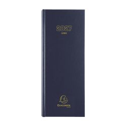 Agenda de bureau Long Euro et cents 13,5 x 32,1 cm Journalier Janvier à Décembre 2027