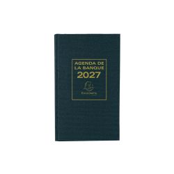 Agenda de bureau Banquier large Euro et cents 17,5 x 28 cm Journalier 2027