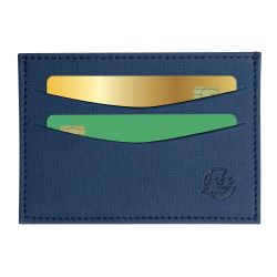 Porte-cartes horizontal avec poches centrales Denim