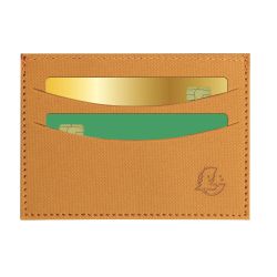 Porte-cartes horizontal avec poches centrales Denim