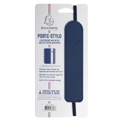 Porte-stylo Denim avec élastique - 3,5 x 15,5 cm