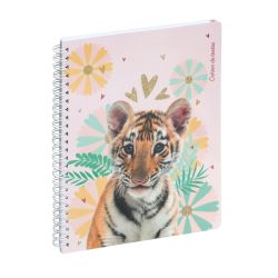 Cahier de textes Lovely tigre 17 x 22 cm