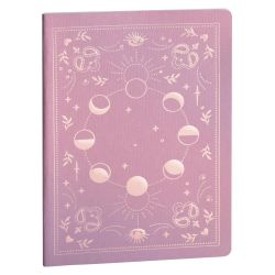 Notebook Auréa Rose ligné 15 x 21 cm